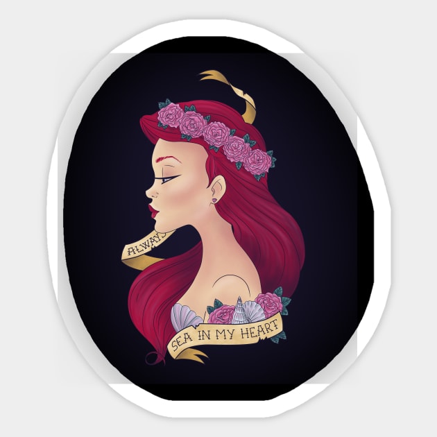 Mermaid tattoo Sticker by Edwoody